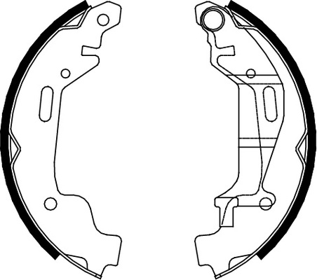 TRISCAN 810024001 Bremsbackensatz 4 Bremsbacken Trommelbremse für Opel - Bild 5