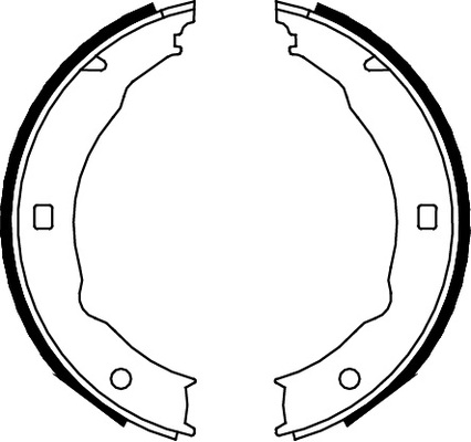Bremsbackensatz Feststellbremse 30 mm TRISCAN für u.a. PEUGEOT 406 - Bild 5