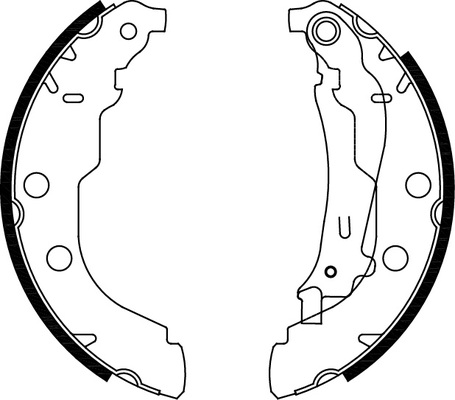 TRISCAN 810028582 Bremsbackensatz 4 Bremsbacken Trommelbremse für Peugeot - Bild 5