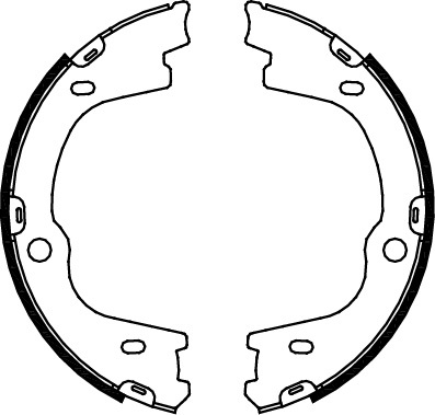 Bremsbackensatz Feststellbremse 40 mm TRISCAN für u.a. HYUNDAI H-1 - Bild 5