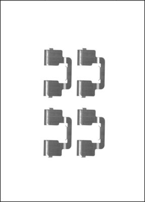 TRISCAN Zubehörsatz, Scheibenbremsbelag 8105101653
