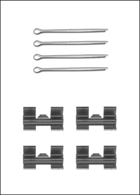 TRISCAN Zubehörsatz, Scheibenbremsbelag 8105171001