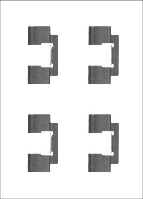 TRISCAN Zubehörsatz, Scheibenbremsbelag 8105801001
