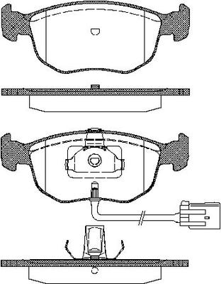 TRISCAN 811010504 Bremsbelagsatz für Scheibenbremse Bremsbelagsatz für Ford - Bild 5