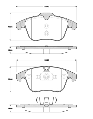Bremsbelagsatz Scheiben 19 mm TRISCAN IAM-Expertise für u.a. JAGUAR XF - Bild 5
