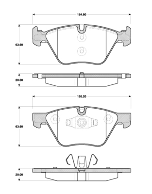 Triscan Bremsbelagsatz, Scheibenbremse [Hersteller-Nr. 811011029] für Jaguar, BMW - Bild 5