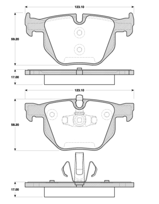 Bremsbelagsatz Scheiben 17 mm TRISCAN IAM-Expertise für u.a. BMW 3er - Bild 5