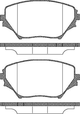 Triscan Bremsbelagsatz, Scheibenbremse [Hersteller-Nr. 811013024] für Toyota - Bild 5