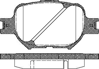 TRISCAN 811013046 Bremsbelagsatz für Scheibenbremse Bremsbelagsatz für Toyota - Bild 5