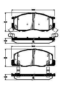 Triscan Bremsbelagsatz, Scheibenbremse [Hersteller-Nr. 811013066] für Toyota - Bild 5