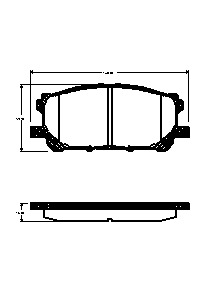Triscan Bremsbelagsatz, Scheibenbremse [Hersteller-Nr. 811013074] für Lexus, Toyota - Bild 5