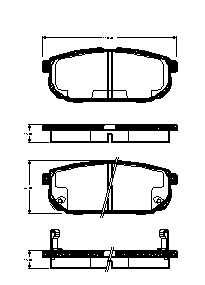 TRISCAN 811018014 Bremsbelagsatz für Scheibenbremse Bremsbelagsatz für Kia - Bild 5