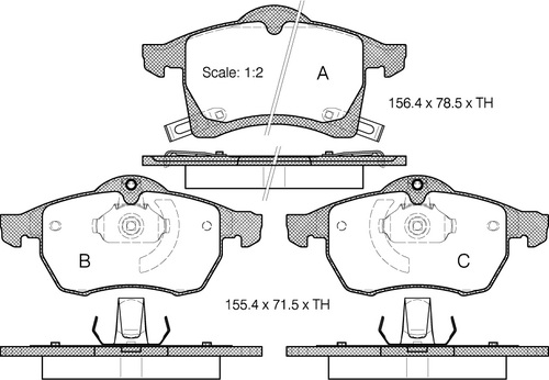 Bremsbelagsatz Scheiben 20 mm TRISCAN IAM-Expertise für u.a. OPEL ZAFIRA - Bild 5