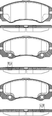 Triscan Bremsbelagsatz, Scheibenbremse [Hersteller-Nr. 811024016] für Opel, Vauxhall - Bild 5