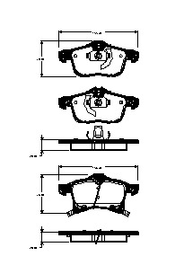 Triscan Bremsbelagsatz, Scheibenbremse [Hersteller-Nr. 811024025] für Opel, Vauxhall - Bild 4