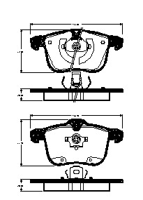 Triscan Bremsbel?Ge Vorne Cadillac Bls Opel Signum Vectra Saab 9-3 9-3X - Bild 5