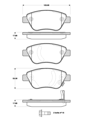 Triscan Bremsbelagsatz, Scheibenbremse [Hersteller-Nr. 811024029] für Opel, Vauxhall - Bild 5