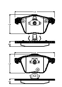Triscan Bremsbelagsatz, Scheibenbremse [Hersteller-Nr. 811027012] für Volvo - Bild 5
