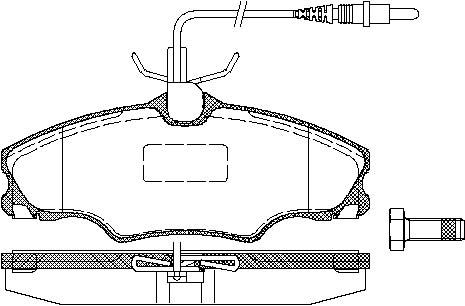 Triscan Bremsbelagsatz, Scheibenbremse [Hersteller-Nr. 811028002] für Peugeot - Bild 5