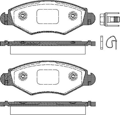Triscan Bremsbelagsatz, Scheibenbremse [Hersteller-Nr. 811028025] für Peugeot - Bild 4