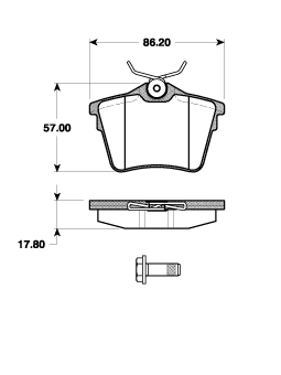Bremsbelagsatz Scheiben 17,8 mm TRISCAN IAM-Expertise für u.a. CITROËN C5 - Bild 4