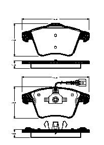 Bremsbelagsatz Scheiben 17,5 mm TRISCAN für u.a. VW TRANSPORTER - Bild 5
