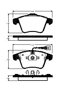 Triscan Bremsbel?Ge Vorne Vw Transporter T5 T6 - Bild 4