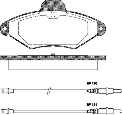 Triscan Bremsbelagsatz, Scheibenbremse [Hersteller-Nr. 811038156] für Citroën - Bild 4