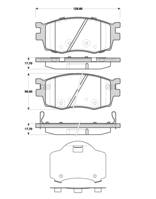 TRISCAN 811043031 Bremsbelagsatz für Scheibenbremse Bremsbelagsatz - Bild 5