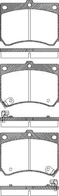 Bremsbelagsatz Scheiben 15 mm mit Verschleißwarnung TRISCAN für u.a. MAZDA 323 - Bild 5
