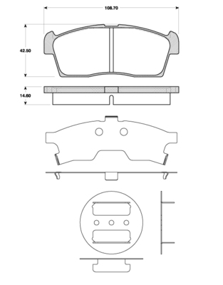 TRISCAN 811069015 Bremsbelagsatz für Scheibenbremse Bremsbelagsatz - Bild 5