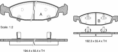 TRISCAN 811080527 Bremsbelagsatz für Scheibenbremse Bremsbelagsatz für Jeep - Bild 5