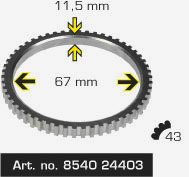 TRISCAN Sensorring, ABS 854024403