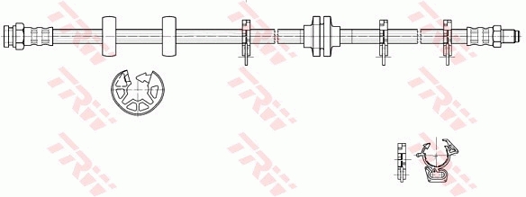 TRW Bremsschlauch phb274 für LANCIA Fiat ALFA ROMEO