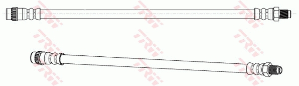 TRW Bremsschlauch pha243 für RENAULT DACIA ALPINA