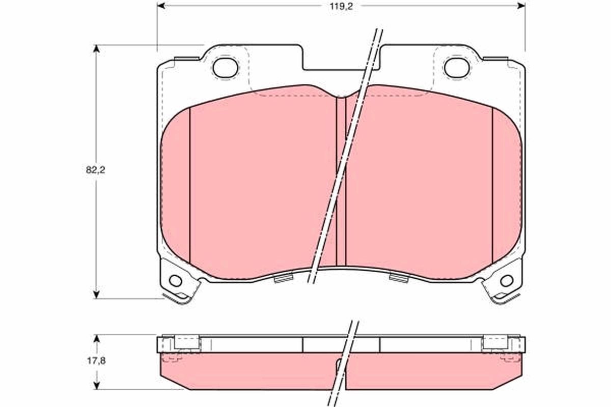 Trw Bremsbelagsatz, Scheibenbremse Gdb3106 Für Toyota