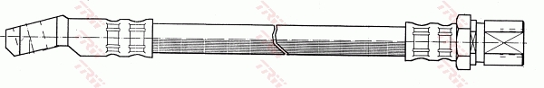 TRW Bremsschlauch phd109 für YUGO LANCIA AUTOBIANCHI Fiat