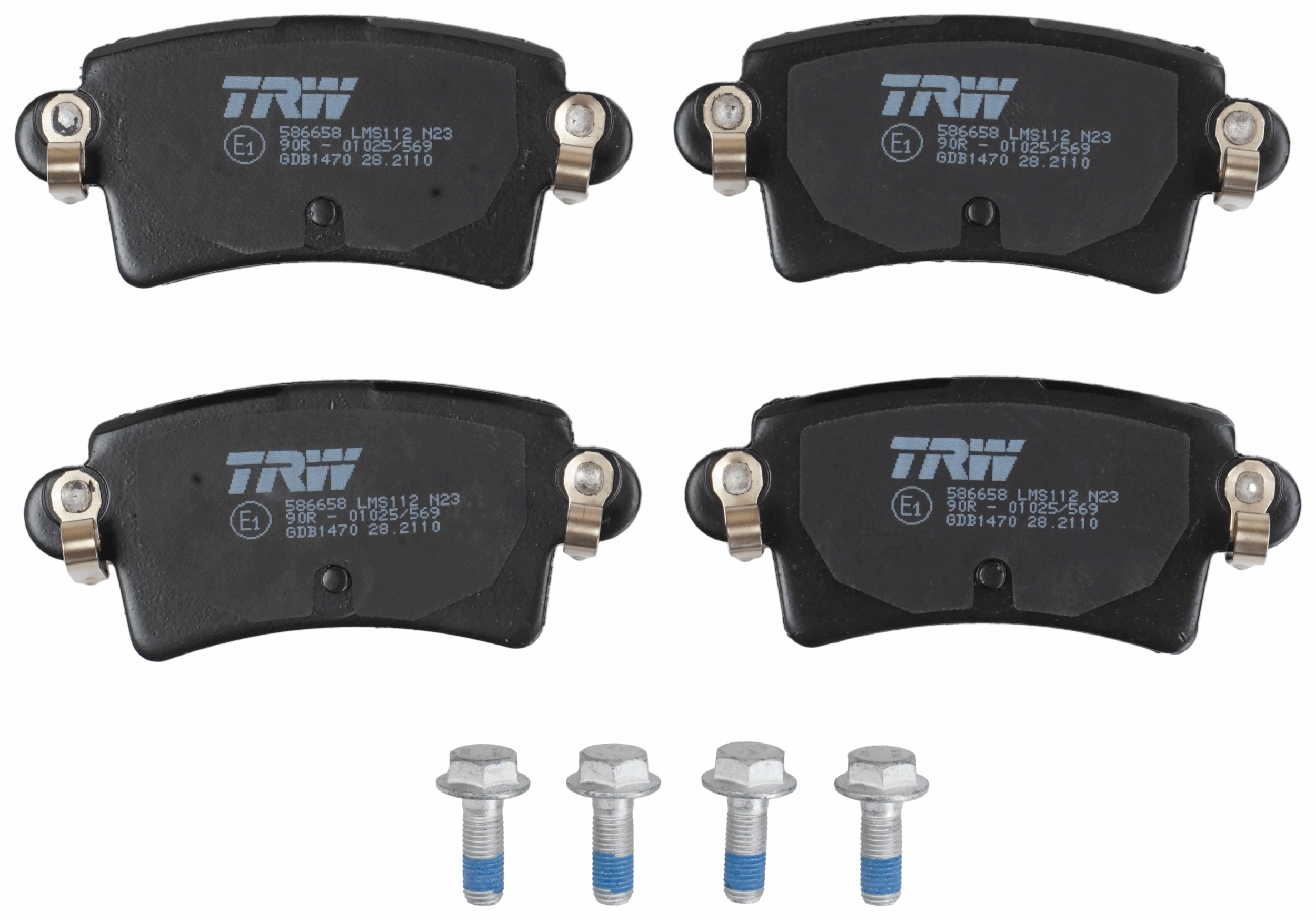 Trw Bremsbelagsatz, Scheibenbremse Gdb1470 Für Opel Vaughall Nissan Renault