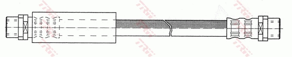 TRW Bremsschlauch pha289 für Audi