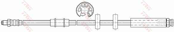 TRW Bremsschlauch phb497 für Fiat