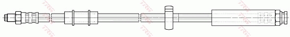 TRW Bremsschlauch phb301 für Peugeot Fiat