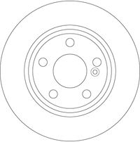 TRW Bremsscheibe f&uuml;r MERCEDES-BENZ A-KLASSE (W176), Art.-Nr. DF6376