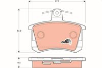TRW Bremsbelagsatz, Scheibenbremse "COTEC" f&uuml;r AUDI A6 C4 Avant (4A5), Art.-Nr. GDB1163