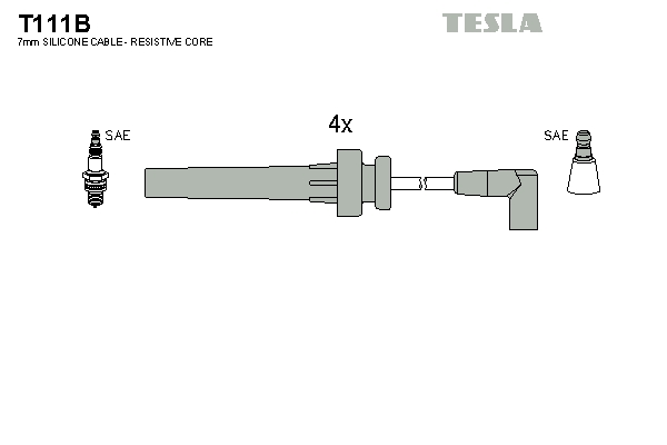 Tesla Zündleitungssatz t111b für Chrysler