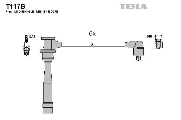 Tesla Zündleitungssatz t117b für HYUNDAI