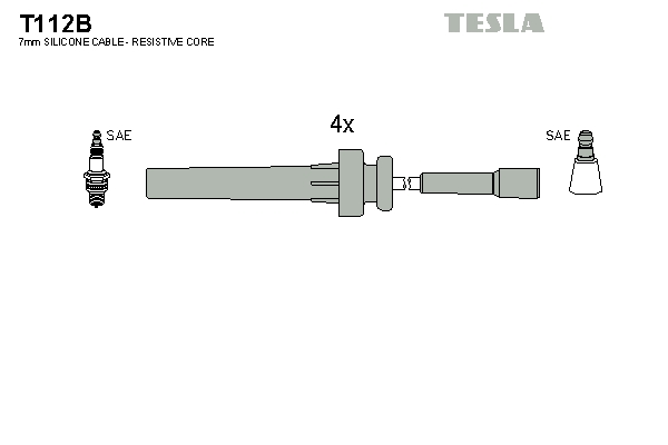 Tesla Zündleitungssatz t112b für Chrysler