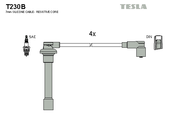 Tesla Zündleitungssatz t230b für HONDA