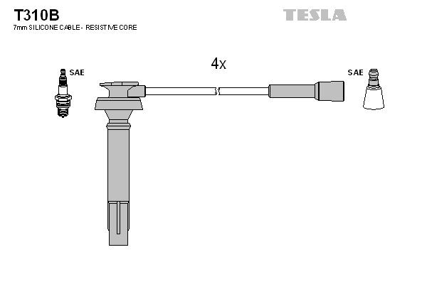 Tesla Zündleitungssatz t310b für Subaru
