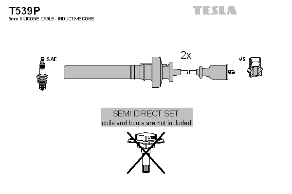 Tesla Zündleitungssatz t539p für MITSUBISHI