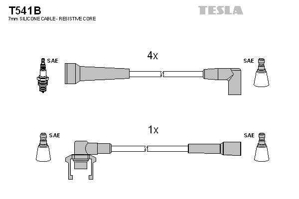 Tesla Zündleitungssatz t541b für RENAULT TRUCKS